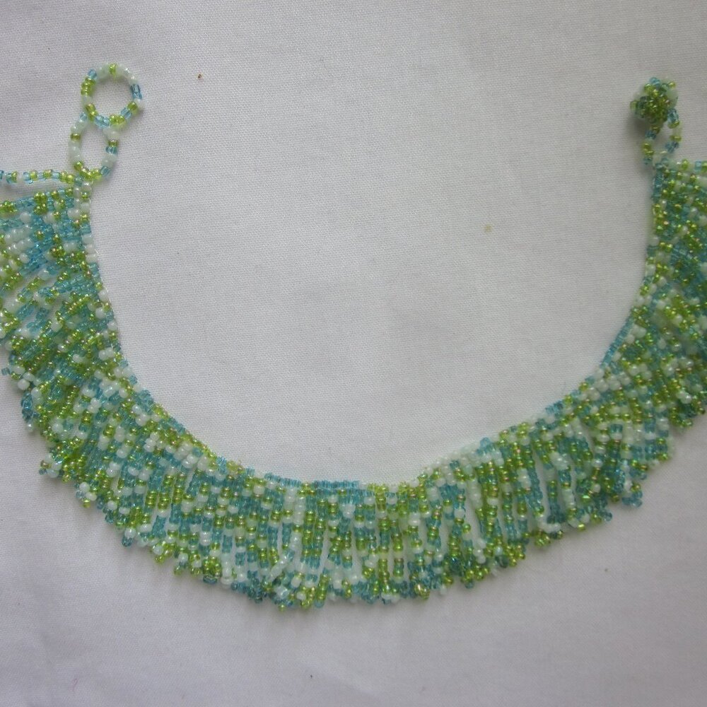 Seed Bead Fringe Bracelet